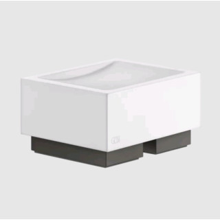 Gessi Rettangolo Мыльница подвесная для ванны Black Metal Brushed PVD