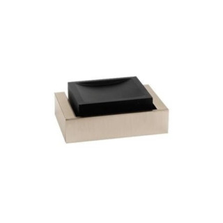 Gessi Rettangolo Мыльница подвесная для ванны Black Metal PVD