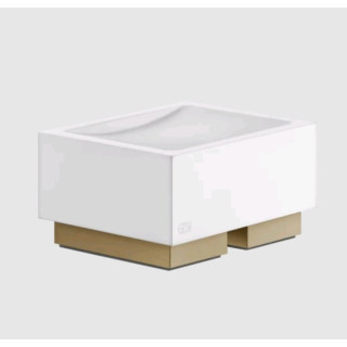 Gessi Rettangolo Мыльница подвесная для ванны Warm Bronze Brushed PVD