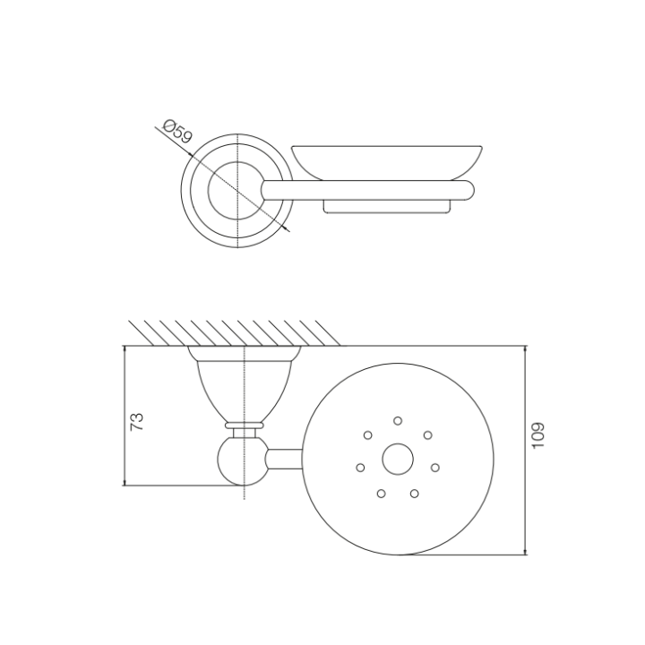Fima Carlo Frattini F6043/2CR мыльница