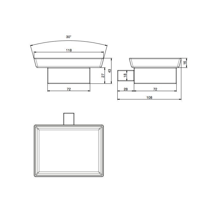 F6023/2WOS Мыльница Fima Carlo Frattini Accessori