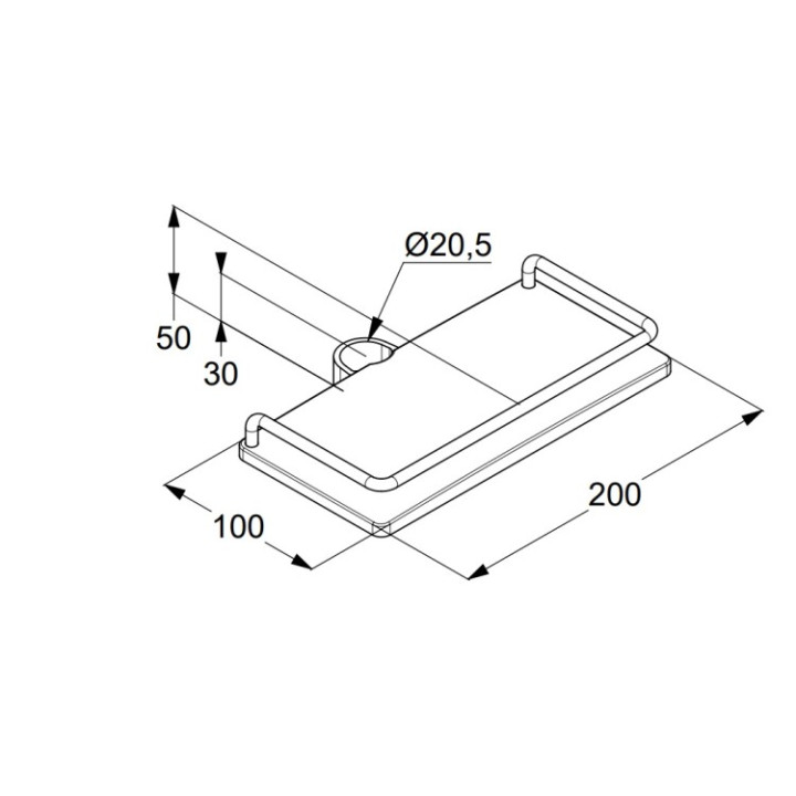 Kludi 6410110-00 полка COCKPIT Explorer