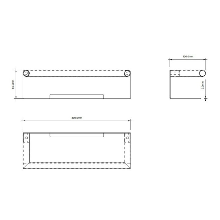 Decor Walther 0863960 полка Mikado Matt Black