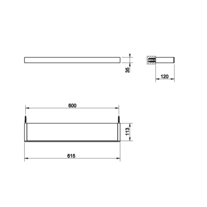 Gessi 20945#030 полка для ванны Copper PVD