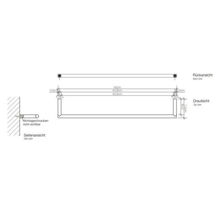 Decor Walther 0520860 полотенцедержатель для ванны