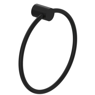 Kludi VELA R Полотенцедержатель кольцо для ванны 20 см Matt Black, Nero Opaco