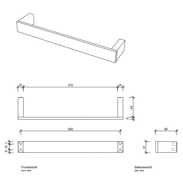 Полотенцедержатель Decor Walther 0650600, 30 см