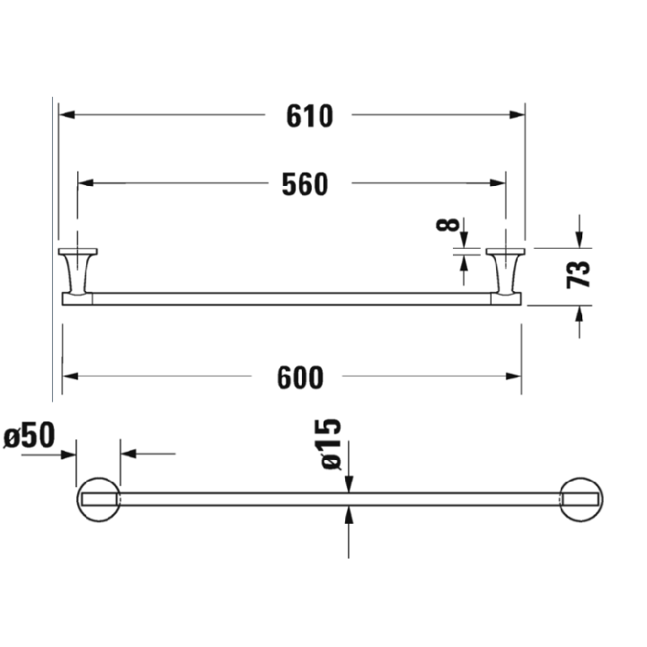 Duravit 0099421000 полотенцедержатель Starck T