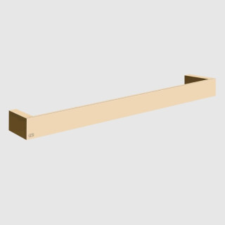 Gessi Rettangolo Полотенцедержатель одинарный для ванны 46.5 см Warm Bronze PVD