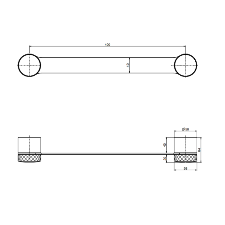 Fima F6100/40HCR полотенцедержатель 40 см, сталь