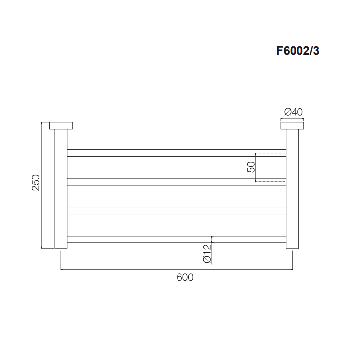 F6002/3SN Fima Carlo Frattini полотенцедержатель 60 см