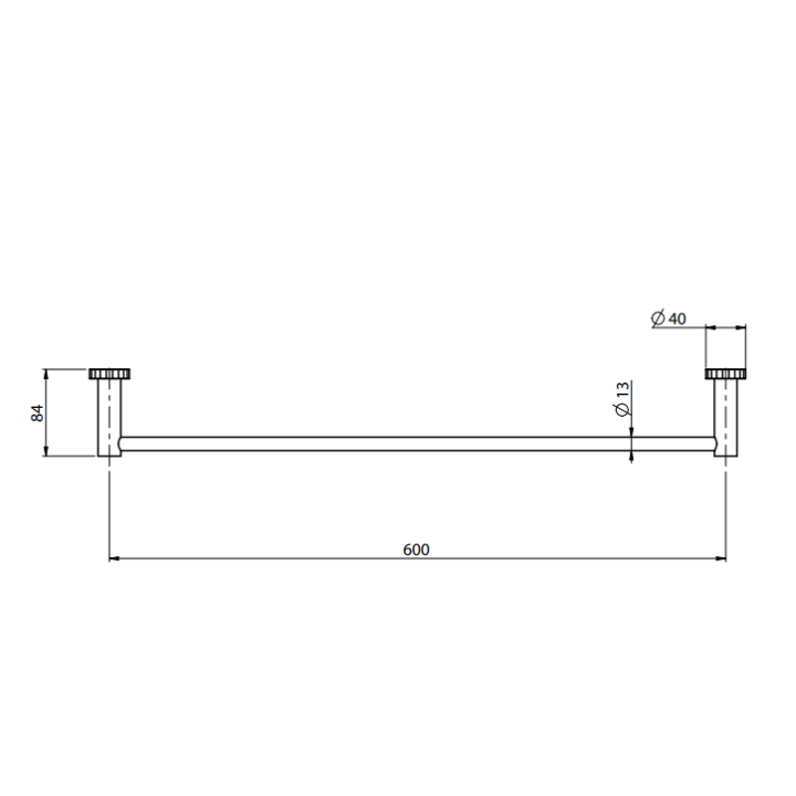 Полотенцедержатель F6000T/60GZS бронза 60 см