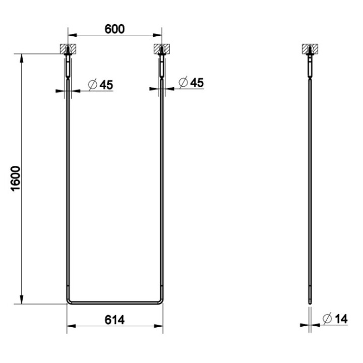 Gessi 38143#299 полотенцедержатель Matt Black