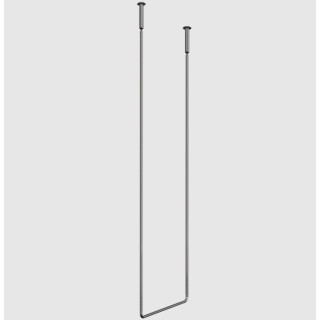 Gessi Goccia Полотенцедержатель прямоугольный для ванны 46.4 см Black Metal Brushed