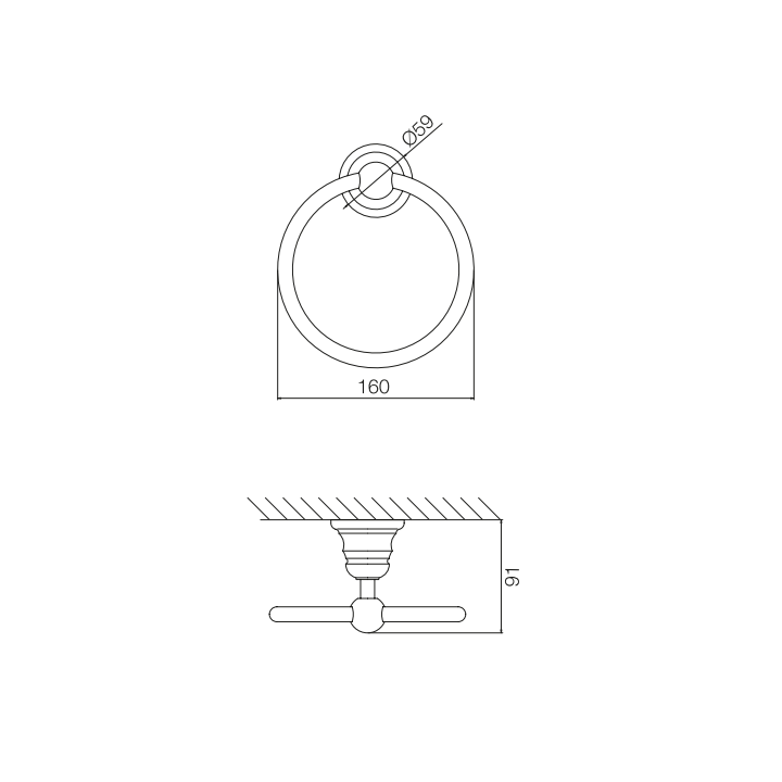 F6062/1CR полотенцедержатель Fima Carlo Frattini