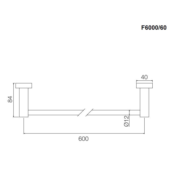 F6000/60ZL полотенцедержатель Fima Carlo Frattini