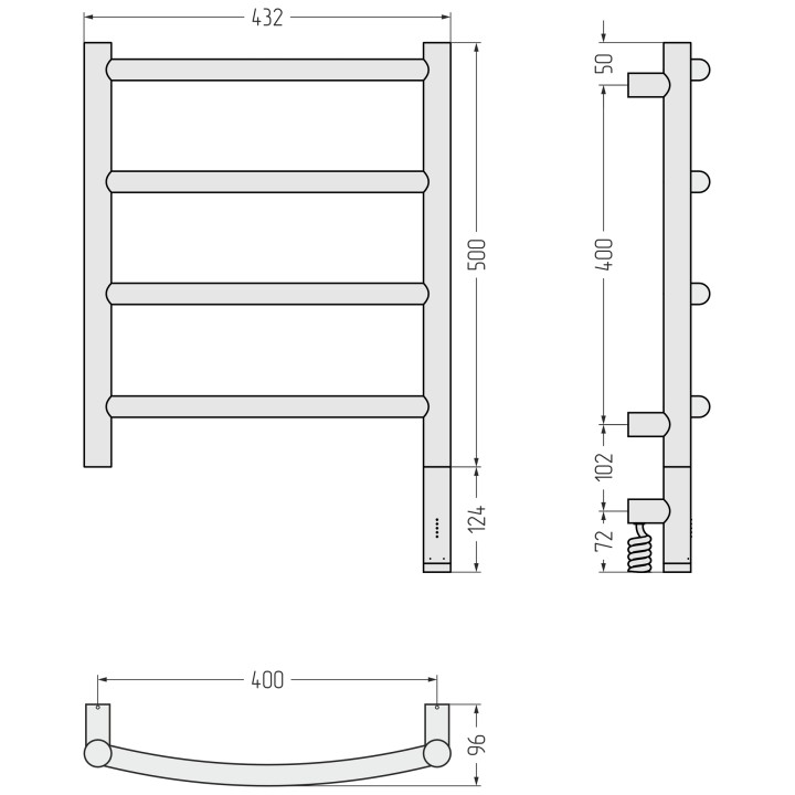 Полотенцесушитель Сунержа Галант 3.1, 05-6001-5040