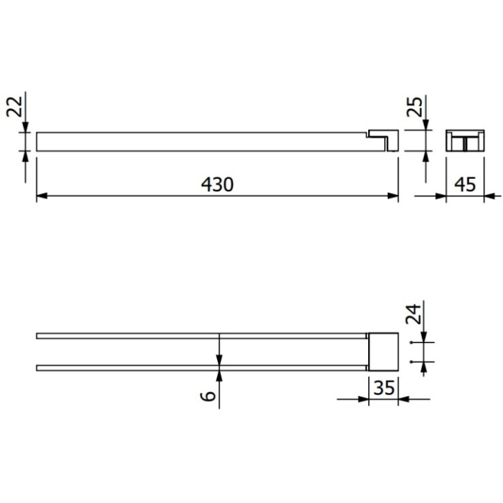 Kludi 31977N0 полотенцедержатель VELA C