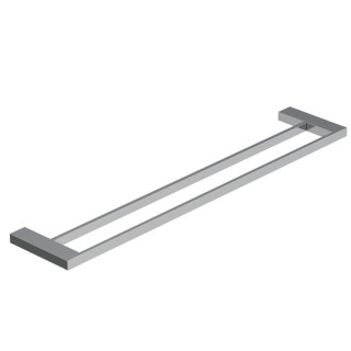 Kludi VELA C Полотенцедержатель двойной для ванны 63 см нержавеющая сталь
