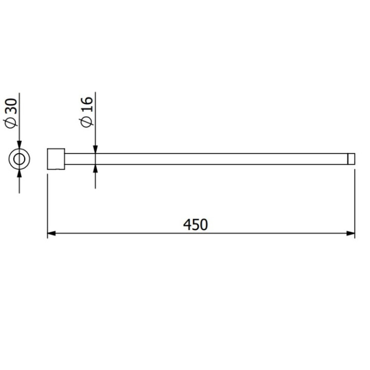 Kludi 5897753S полотенцедержатель VELA R 45 см