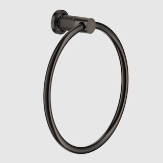 Gessi Inciso Полотенцедержатель кольцо для ванны 22.2 см Black Metal Brushed PVD