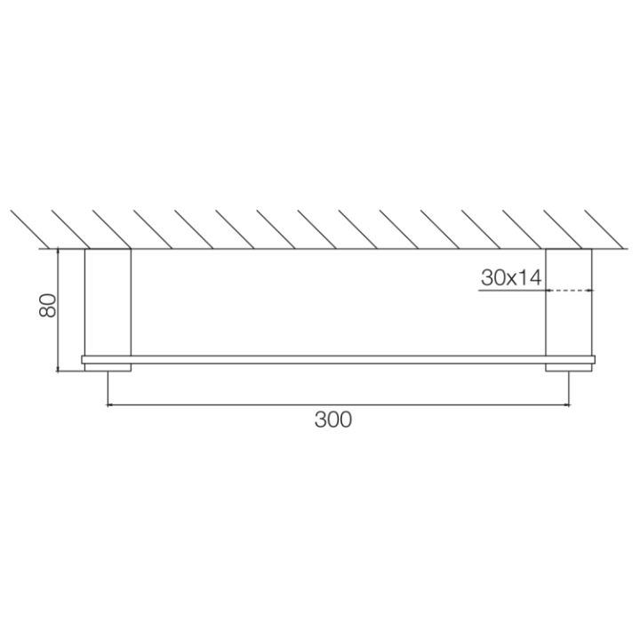 F6020/30OS полотенцедержатель 30 см Fima Carlo