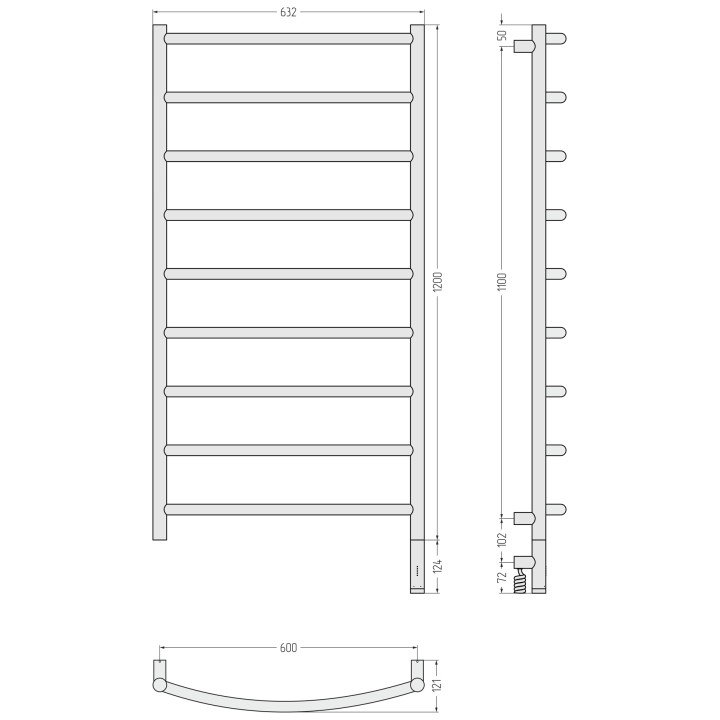 Полотенцесушитель Сунержа Галант 3.1, 31-6001-1260