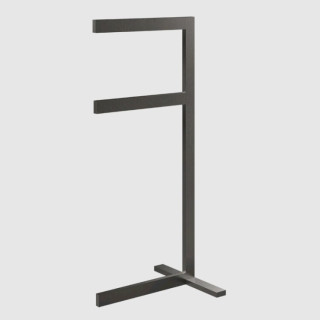 Gessi Rettangolo Полотенцедержатель стойка для ванны 35 см Black Metal Brushed PVD