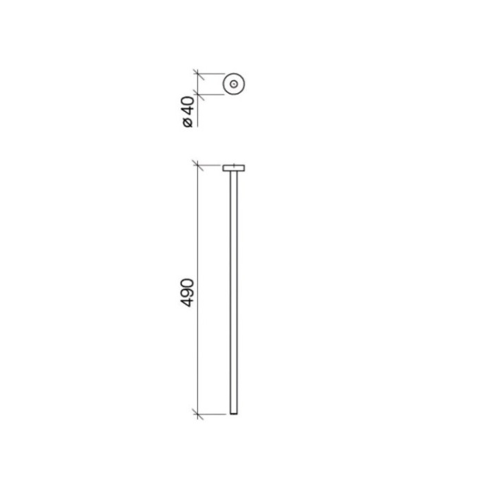 Dornbracht 8321197900 полотенцедержатель сталь