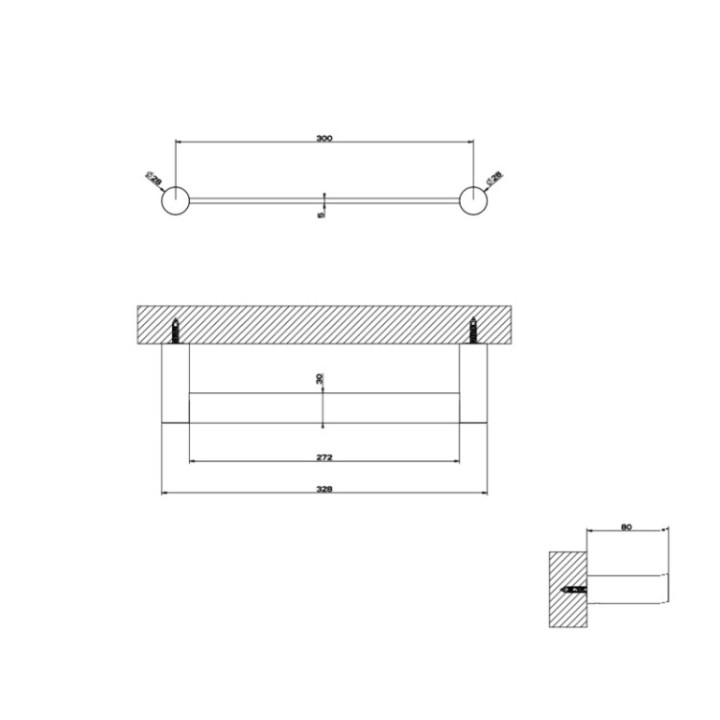 Gessi 54797#708 полотенцедержатель для ванны