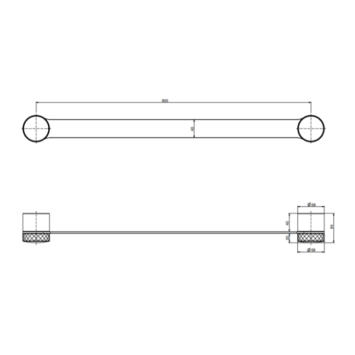 F6100/60HZS полотенцедержатель Fima Carlo Frattini