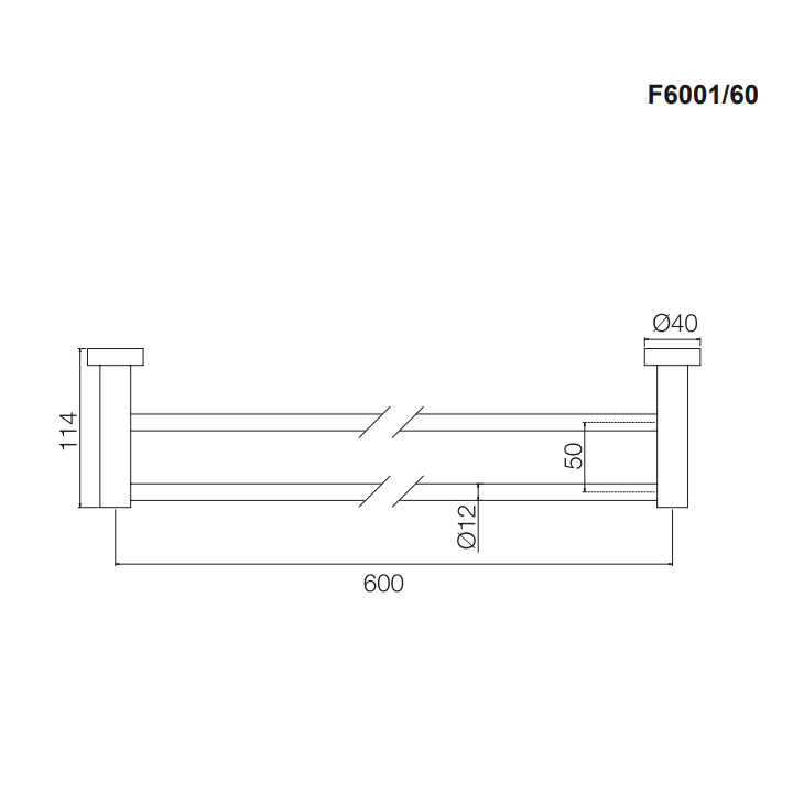 F6001/60SN полотенцедержатель Fima Carlo Frattini