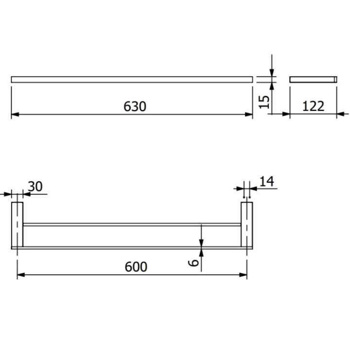 Kludi 31988N0: двойной полотенцедержатель золото
