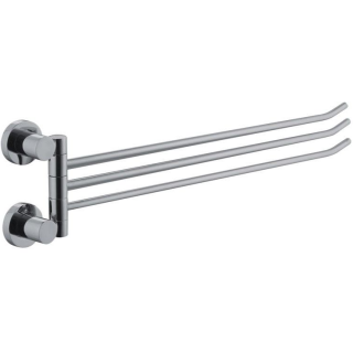 Fima Carlo Frattini Accessori Полотенцедержатель тройной, поворотный для ванны 42.6 см Brushed Black Chrome