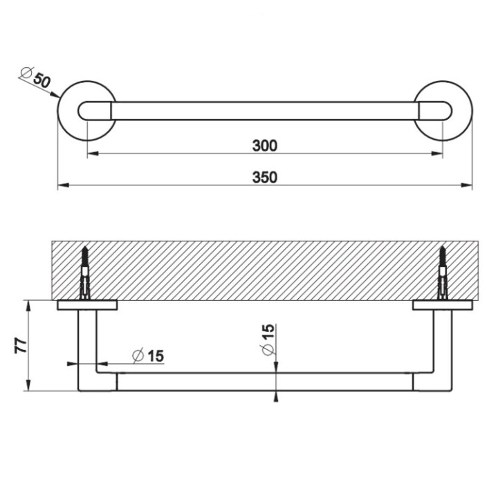 Gessi 63697#710 полотенцедержатель Ventaglio