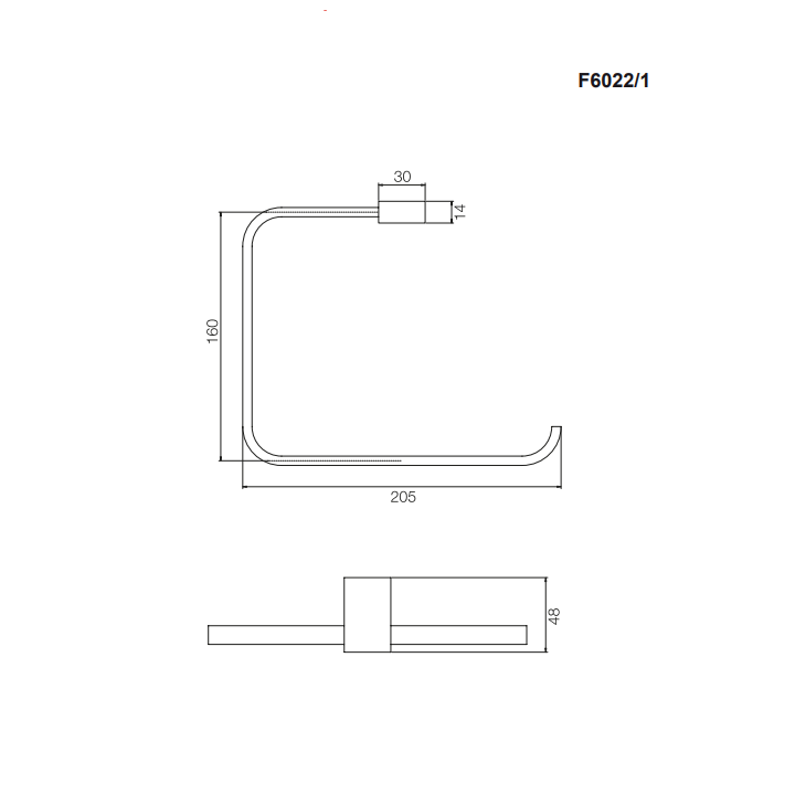 F6022/1OS полотенцедержатель Fima Carlo Frattini