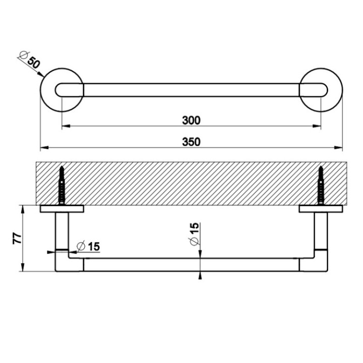 Gessi 63897#031 полотенцедержатель Ingranaggio