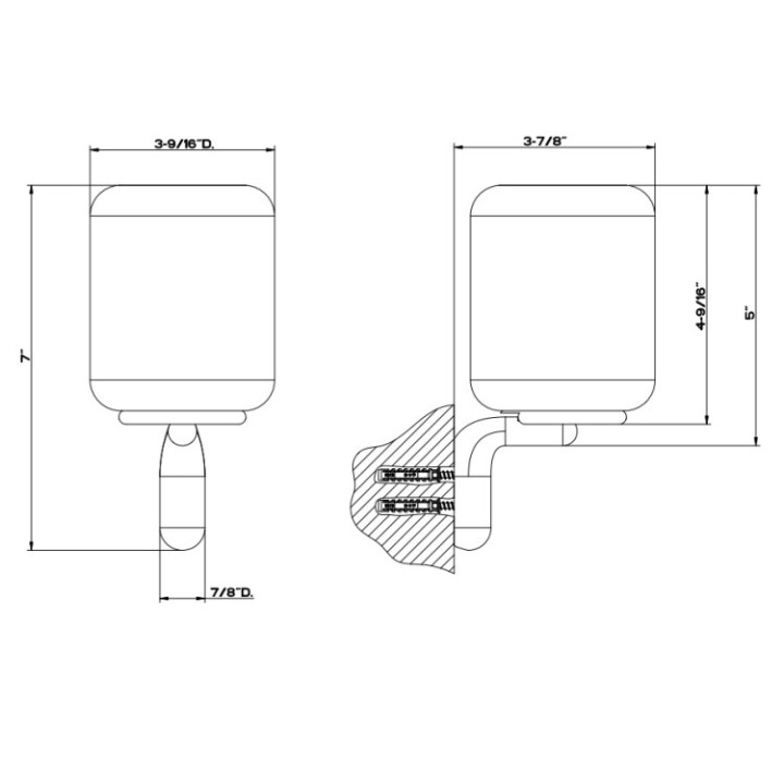 Gessi 38008#125 стакан для ванны Goccia Copper Brushed