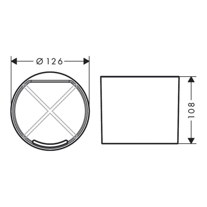 Hansgrohe 27921670 стакан WallStoris Matt Black