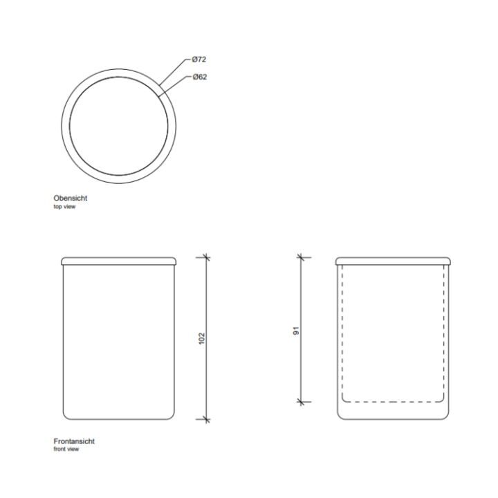Decor Walther 0933100 стакан Crack нерж. сталь