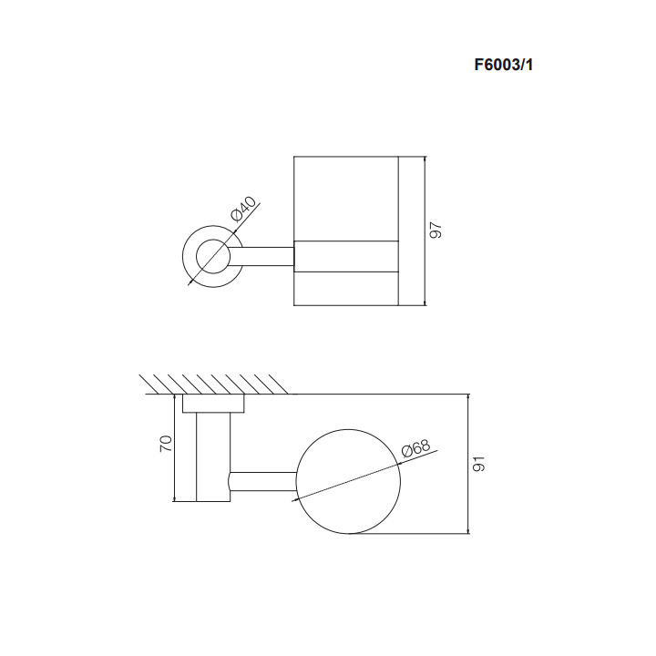 Fima Carlo Frattini F6003/1ZL — стакан для ванны