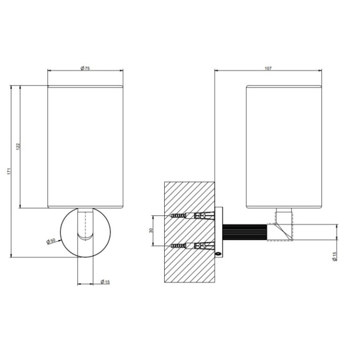 Gessi 63807#707 стакан Black Metal Brushed, ванна
