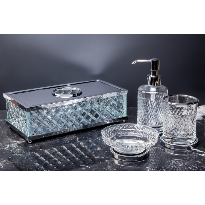 Boheme 10217 Murano Cristal стакан для ванны хром