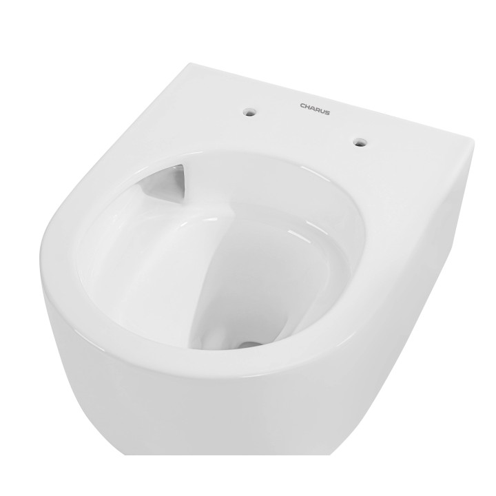 Унитаз Charus Elmo подвесной белый, 12 лет гарантии, EWC700-129W