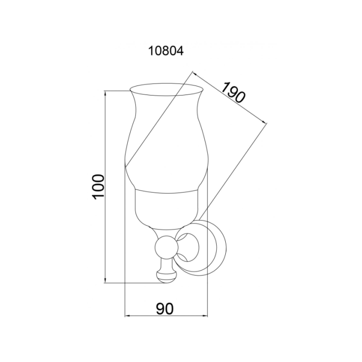 Boheme 10804 стакан для ванны Bronze