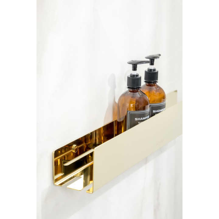 Полка для ванны Boheme 10967-G Gold
