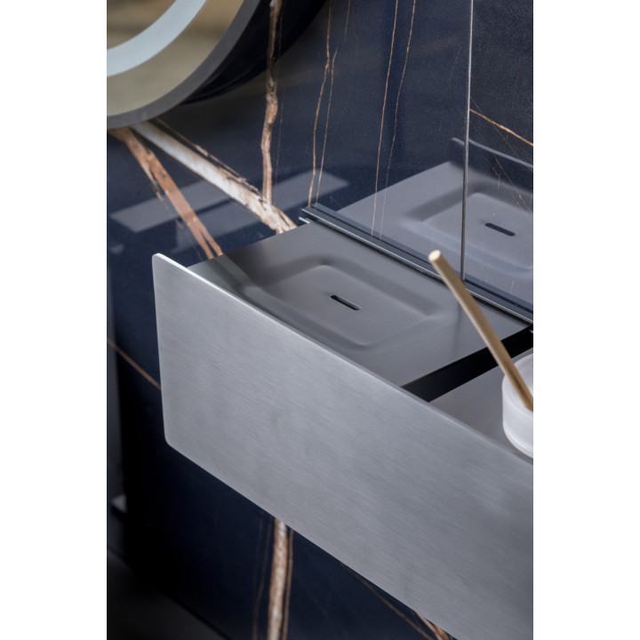 Boheme 10966-GM полка для ванны Gun Metall