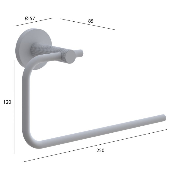 Boheme Uno 10975-CB полотенцедержатель, ванна 25 см