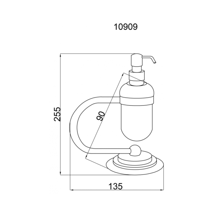 Дозатор для мыла Boheme 10909-CR Chrome
