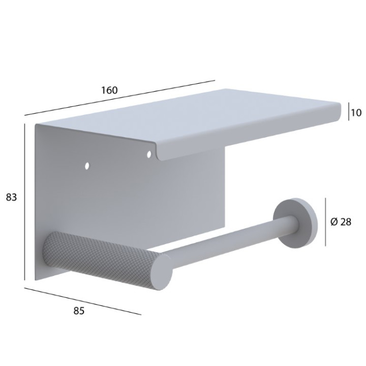 Boheme 10971-B держатель туалетной бумаги Black